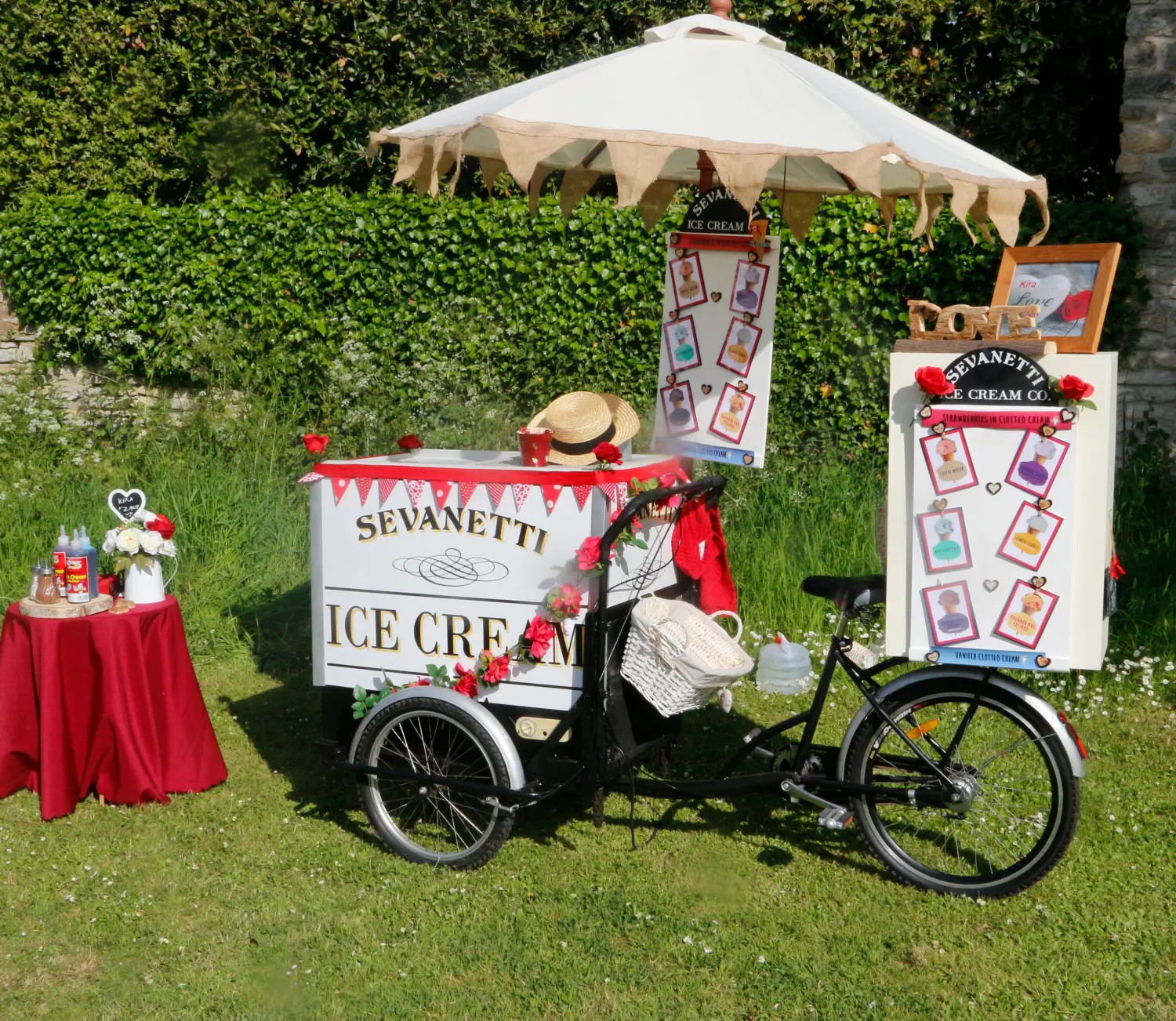 Sevanetti Ice Cream Bikes Colorful Decoration Set