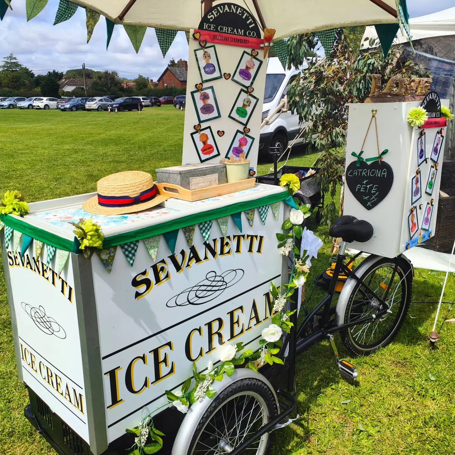 Sevanetti Ice Cream Bikes green color decoration sets