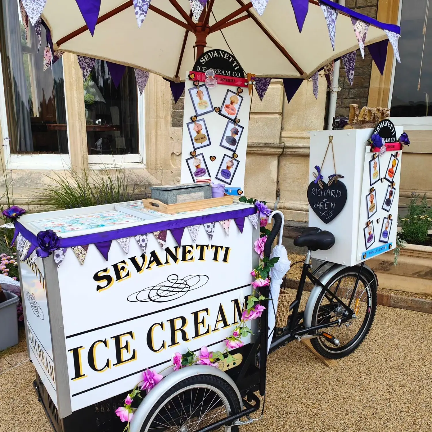 Sevanetti Ice Cream Bikes Purple decoration sets